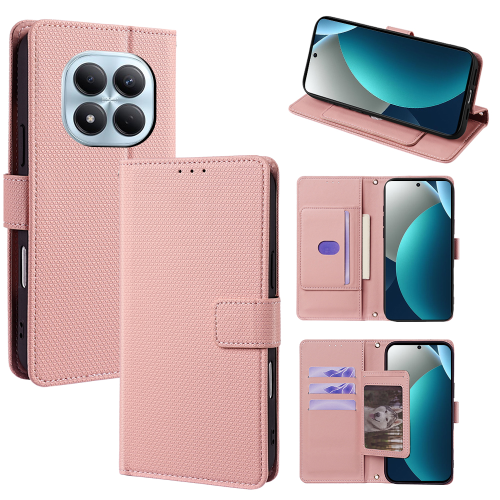Flip Cover for Xiaomi Redmi Note 15 Pro 4G PU Leather Phone Case Durable Wallet Magnetic Flip Leather Cover