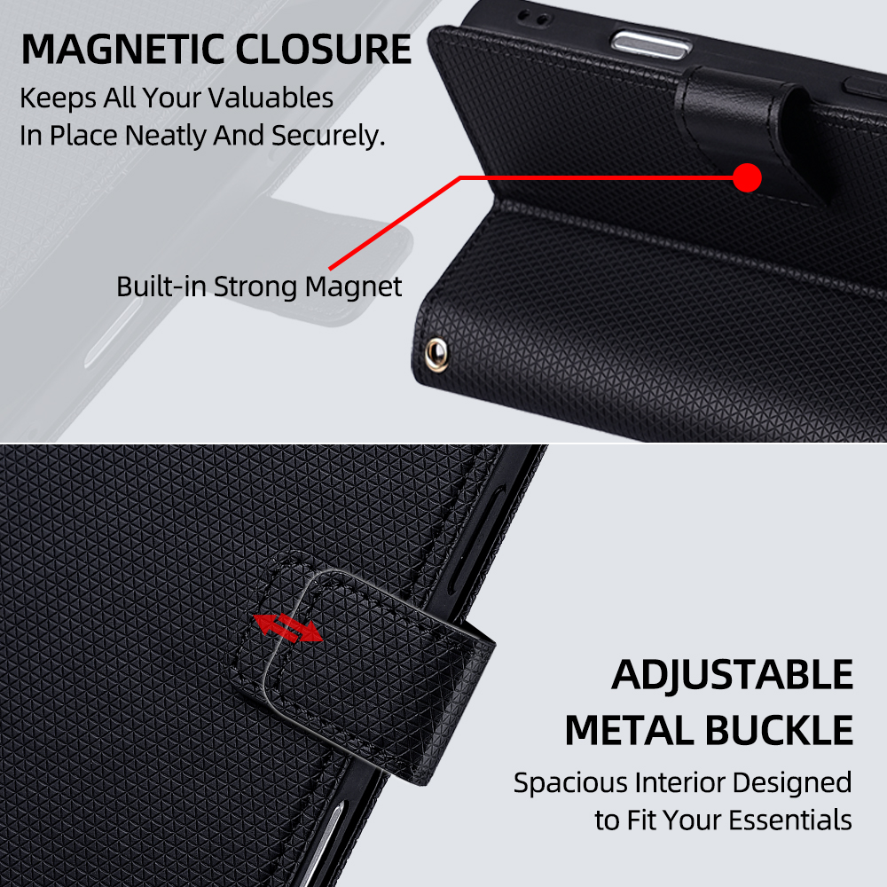 Flip Cover for Xiaomi Redmi Note 15 Pro 4G PU Leather Phone Case Durable Wallet Magnetic Flip Leather Cover