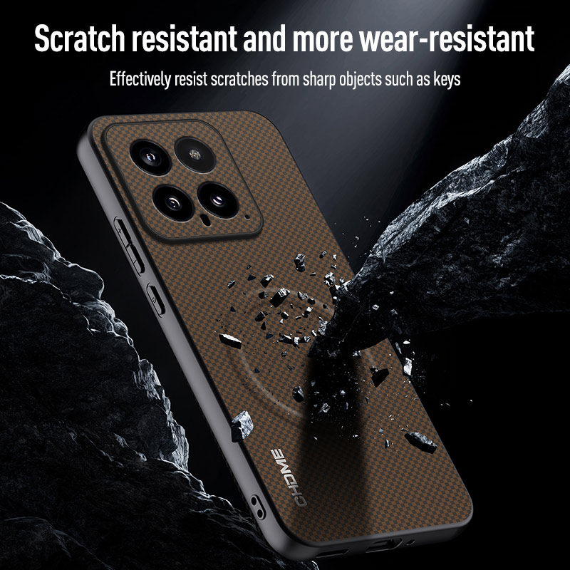 Luxury Business Phone Case for Xiaomi 14 5G, Magnetic Leather All-inclusive Back Cover