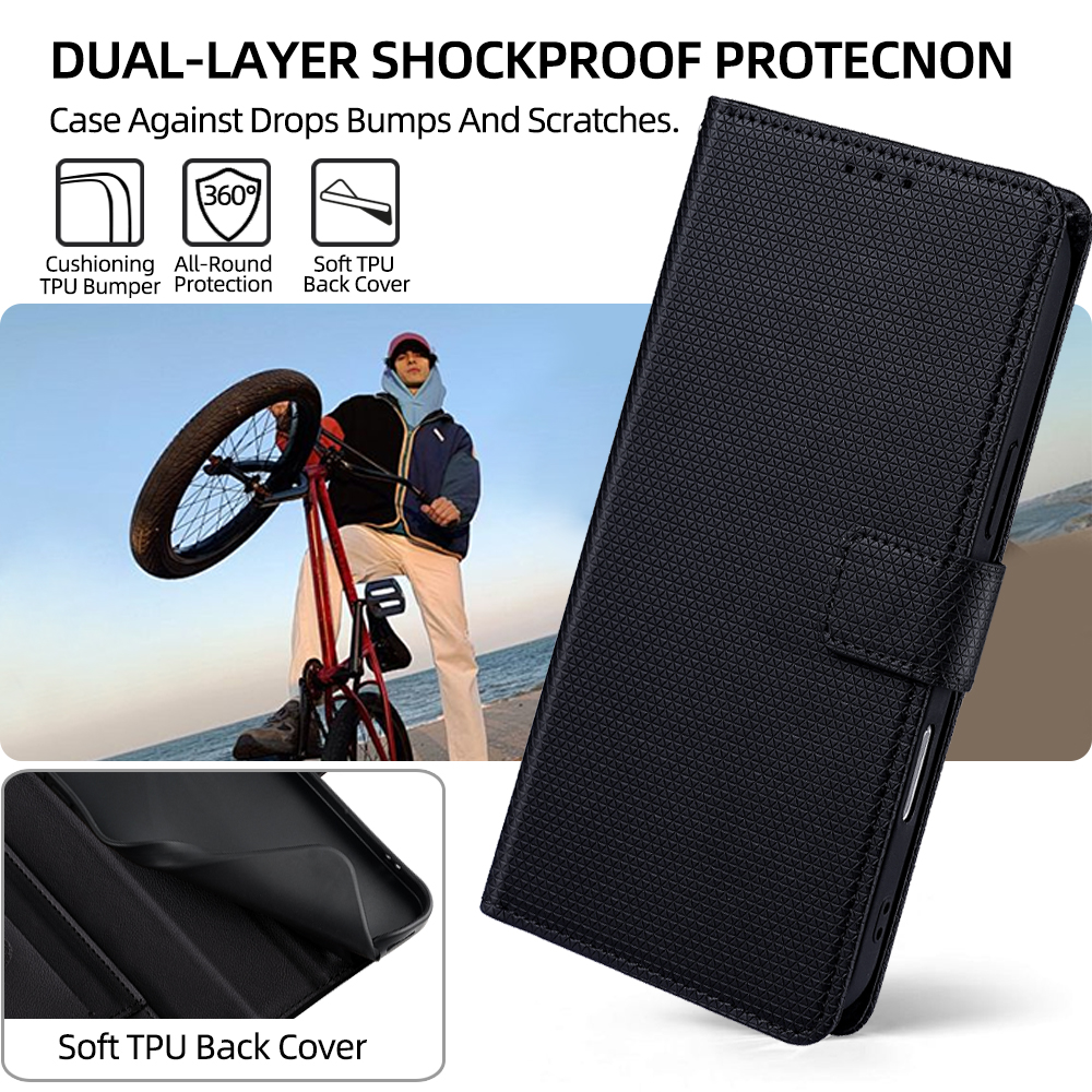 Flip Cover for Xiaomi Redmi Note 15 Pro 4G PU Leather Phone Case Durable Wallet Magnetic Flip Leather Cover