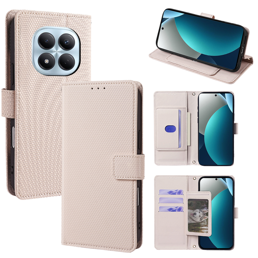 Flip Cover for Xiaomi Redmi Note 15 Pro 4G PU Leather Phone Case Durable Wallet Magnetic Flip Leather Cover