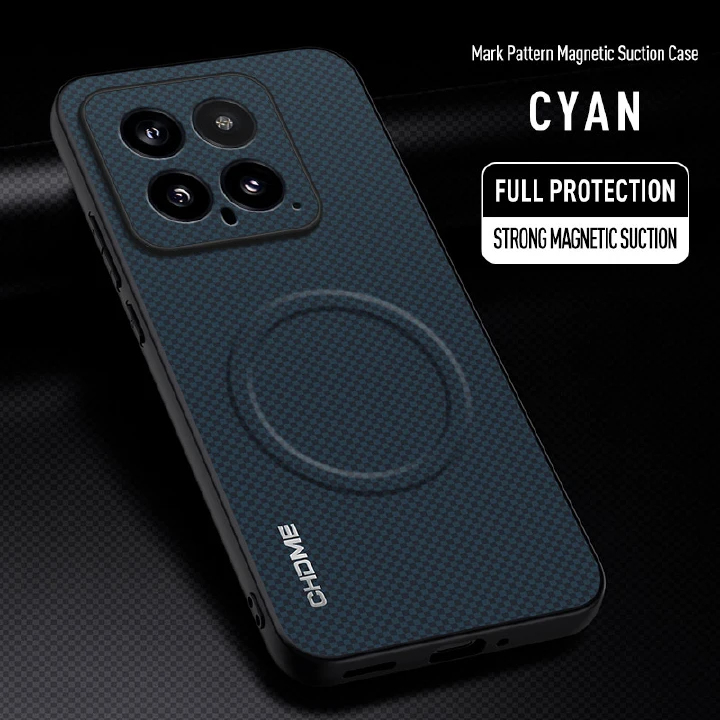 Luxury Business Phone Case for Xiaomi 14 5G, Magnetic Leather All-inclusive Back Cover