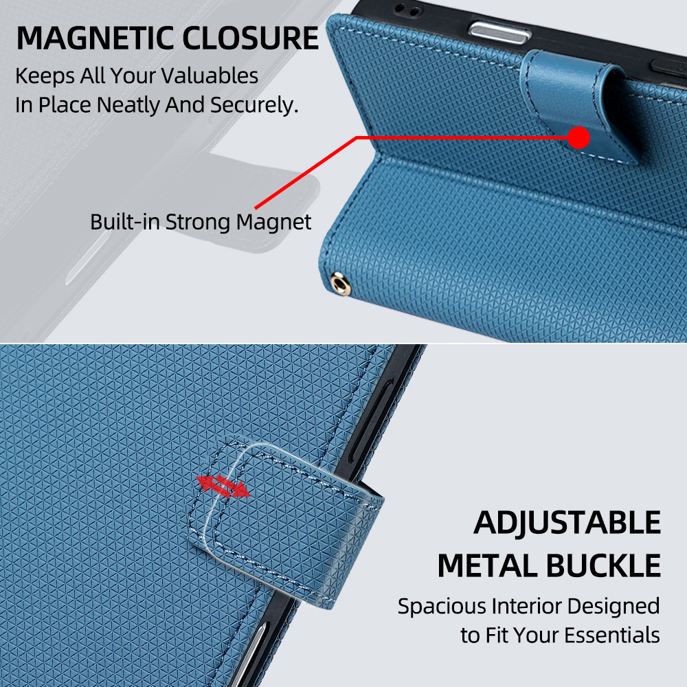 Flip Cover for Google Pixel 9 Pro 5G/ Google Pixel 9 5G PU Leather Phone Case Durable Wallet Magnetic Flip Leather Cover
