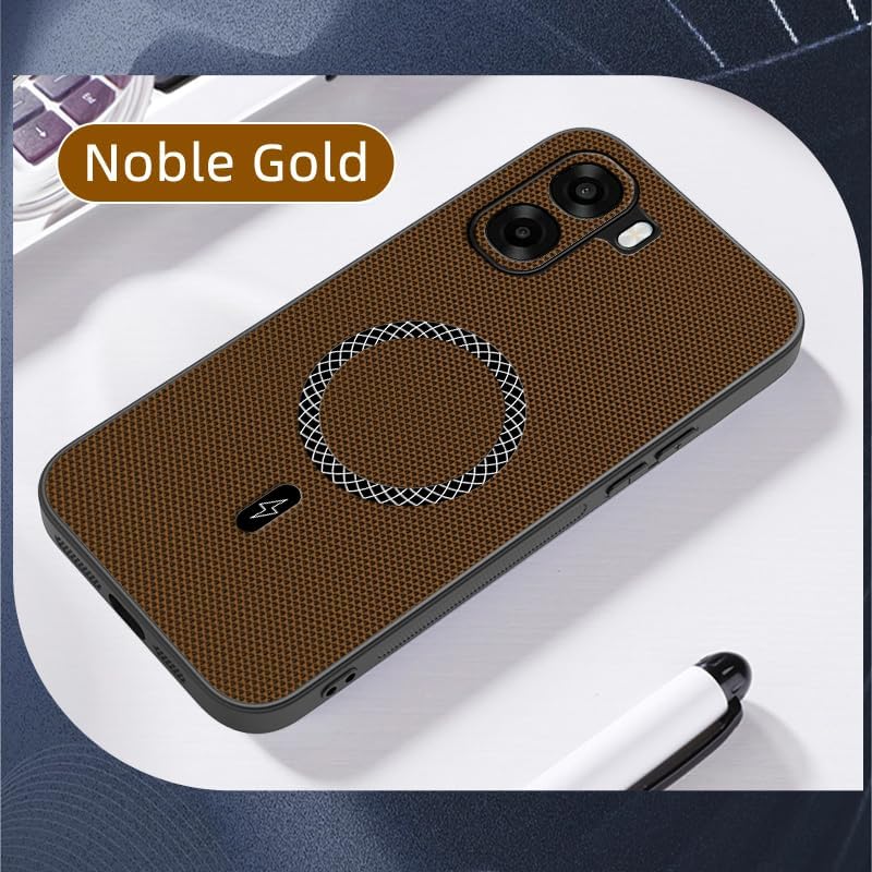 Luxury 3D Texture Phone Case for OPPO A6X [Built-in Magnetic Ring] Wireless Charging Cover