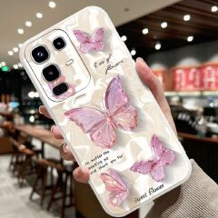 Phone Case for Infinix Note 50 Pro 4G (X6855) Butterfly Temperament Painted Retro Water Ripple Mobile Phone Case