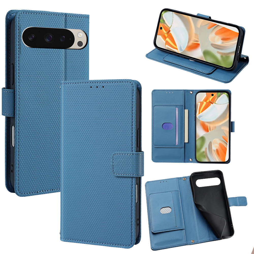 Flip Cover for Google Pixel 9 Pro 5G/ Google Pixel 9 5G PU Leather Phone Case Durable Wallet Magnetic Flip Leather Cover