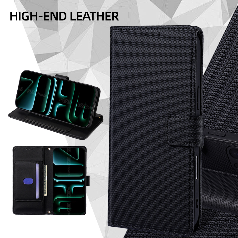 Flip Cover for Xiaomi Redmi Note 15 Pro 4G PU Leather Phone Case Durable Wallet Magnetic Flip Leather Cover