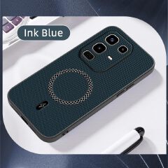 Luxury 3D Texture Phone Case for Infinix Note 50 Pro 4G 50 4G [Built-in Magnetic Ring] Wireless Charging Cover