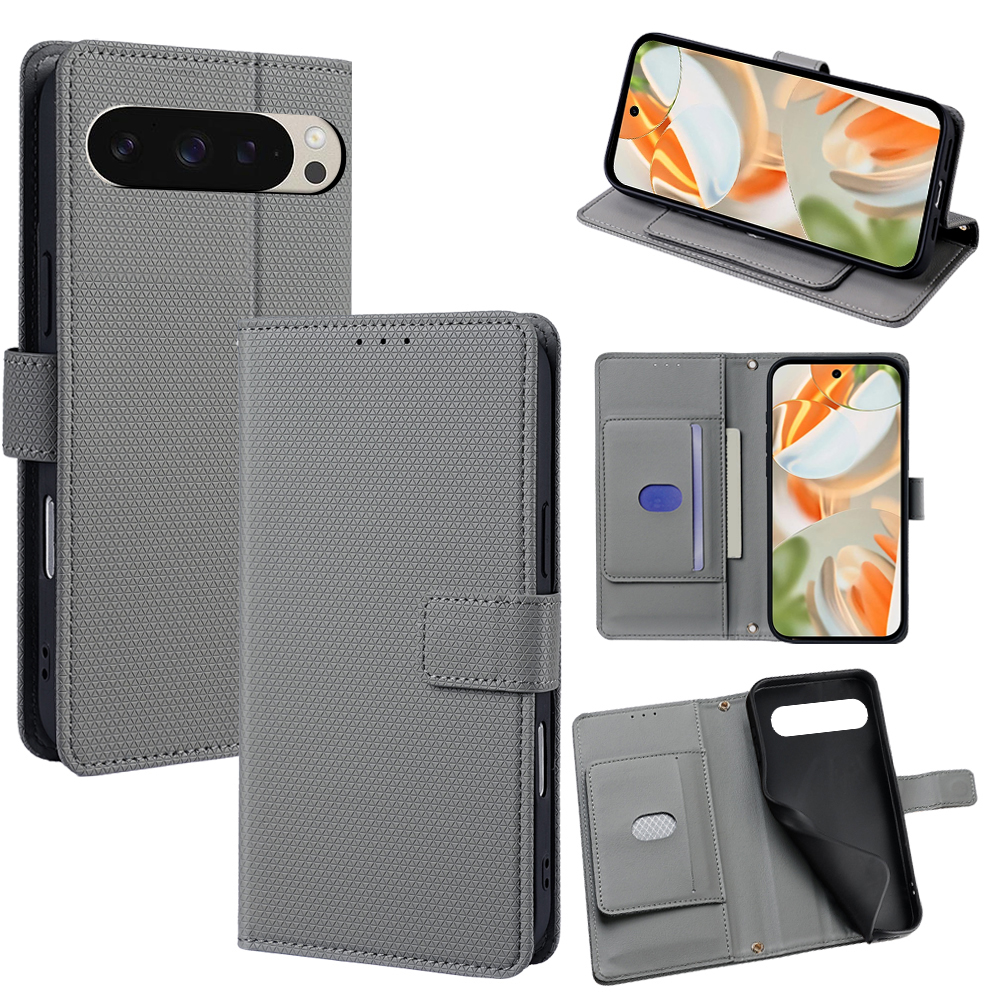 Flip Cover for Google Pixel 9 Pro 5G/ Google Pixel 9 5G PU Leather Phone Case Durable Wallet Magnetic Flip Leather Cover