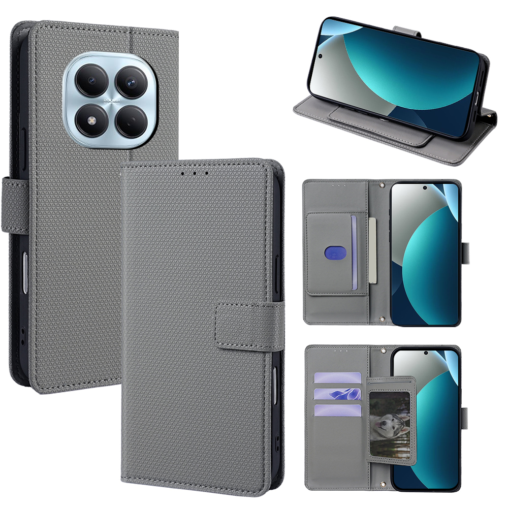Flip Cover for Xiaomi Redmi Note 15 Pro 4G PU Leather Phone Case Durable Wallet Magnetic Flip Leather Cover