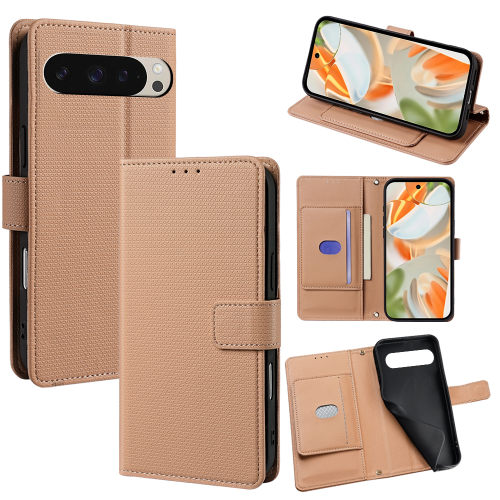 Flip Cover for Google Pixel 9 Pro 5G/ Google Pixel 9 5G PU Leather Phone Case Durable Wallet Magnetic Flip Leather Cover
