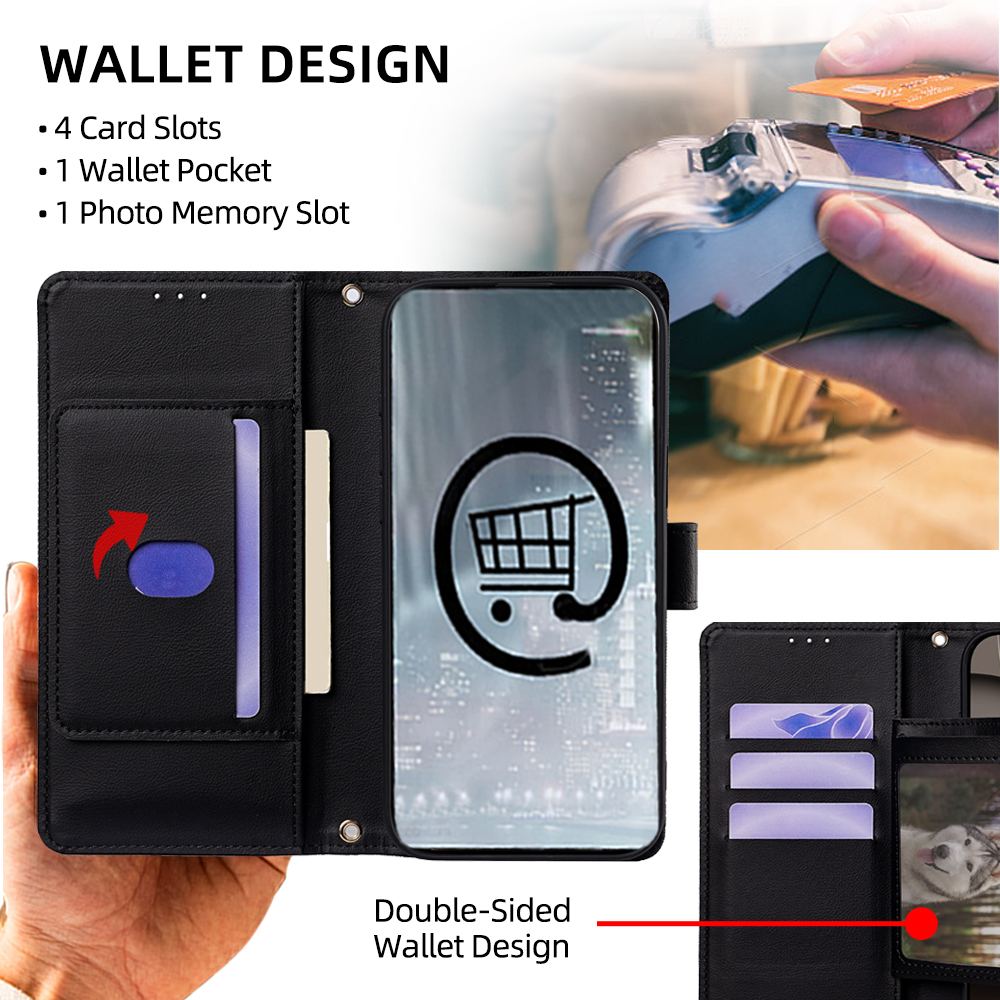 Flip Cover for Xiaomi Redmi Note 15 Pro 4G PU Leather Phone Case Durable Wallet Magnetic Flip Leather Cover