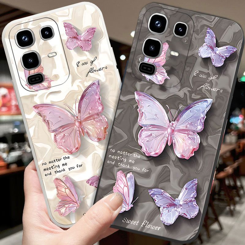 Phone Case for Infinix Note 50 Pro 4G (X6855) Butterfly Temperament Painted Retro Water Ripple Mobile Phone Case