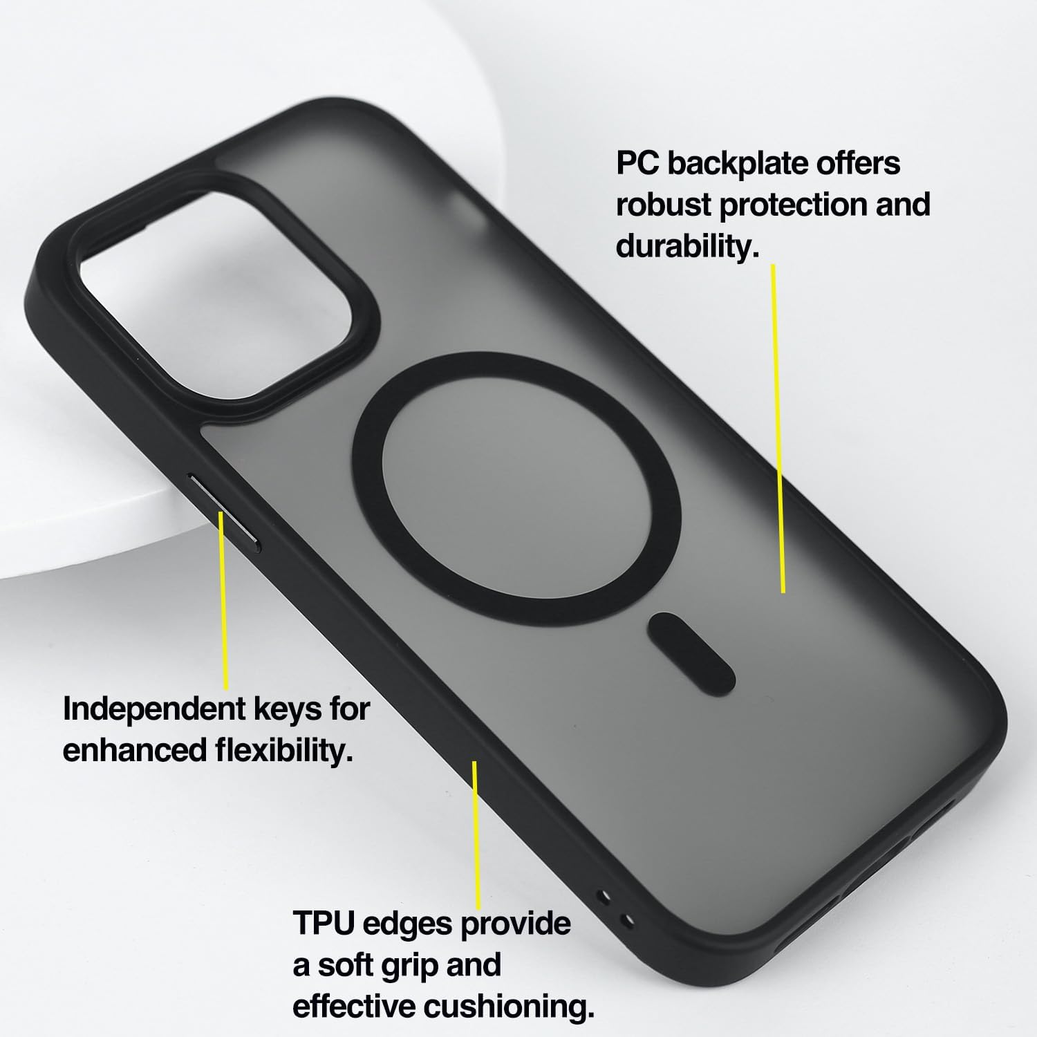 iPhone 16 Plus MagSafe Case with TPU Protective Bumper