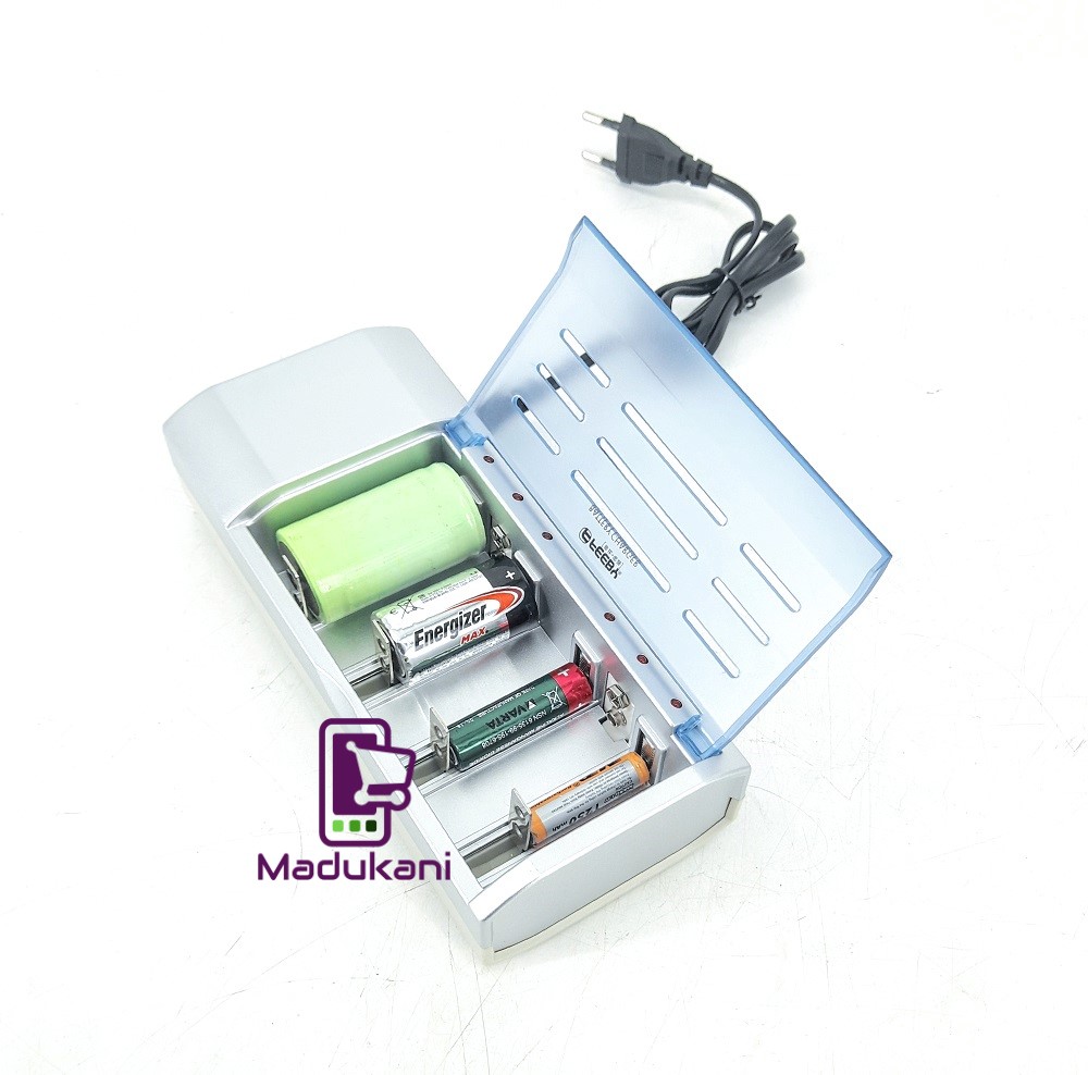 Universal Simultaneous Charger for Rechargeable Batteries  AA, AAA, C, D, 9V