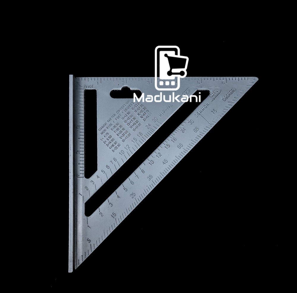 190mm 7.5 inch Aluminum Rafter Square Carpenters Square