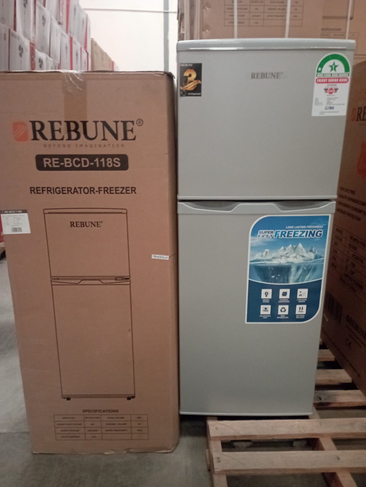 🌟 CUSTOMER FAVORITE OFFER 🌟 - A 1 pc 💢Rebune 118ltrs Fridge at affordable price and of very high quality