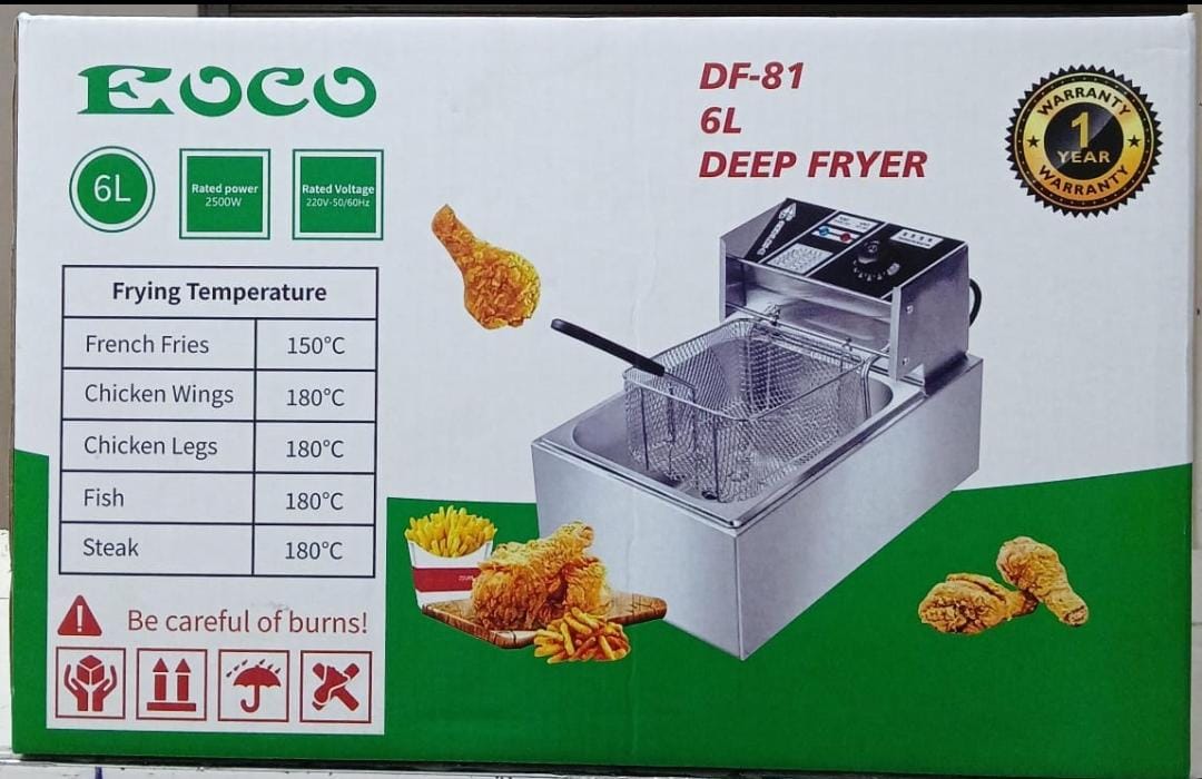 🎁 BONUS OFFER 🎁 - A 1 pc 6 litres Eoco single deep fryer available at affordable price and of very high quality