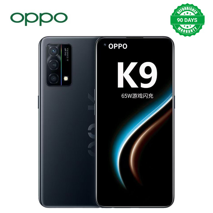 Refurbished Phone OPPO K9 5G Phone, 6.43-inch, 128GB/256GB, 4300mAh, Qualcomm Snapdragon 768G, 64MP+32MP, Dual SIM