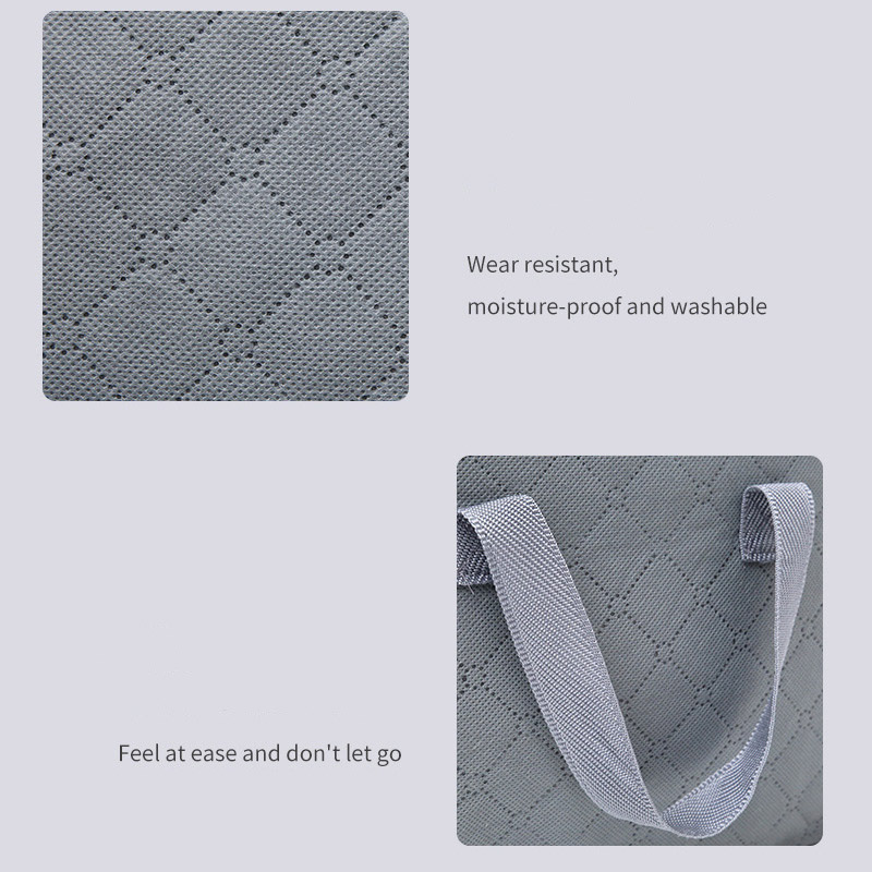 Set of 2PCS Quilt Big Storage Bag Non-Woven Fabric Oversized Moisture-Proof Luggage Duvet Cloth Storage Bag（70*50*30CM）