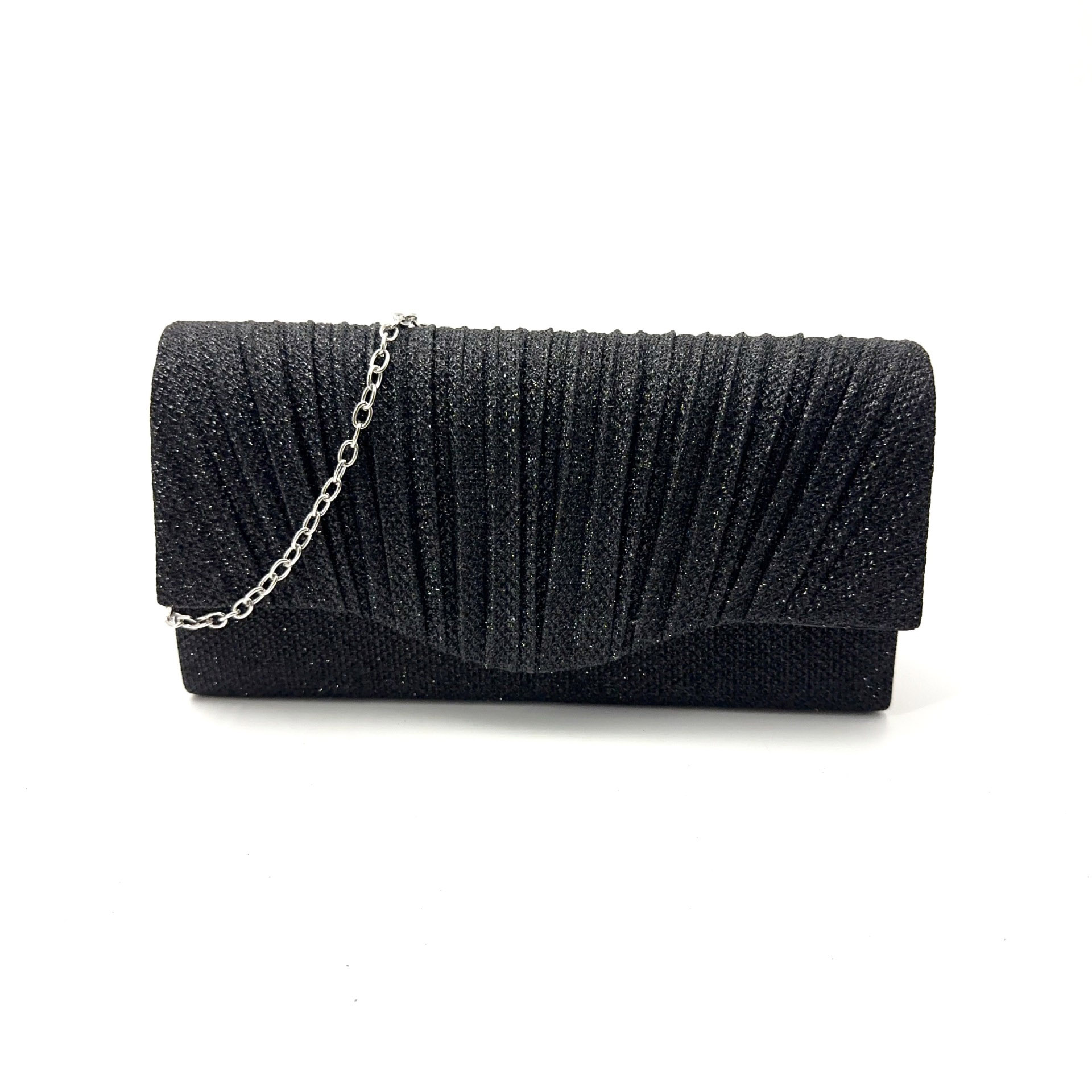 Silver Clutch Bags, Women's Clutches Evening Bags with Detachable Chain, Sequin Bag Envelope Handbags Purses for Women Bridal Prom Party Wedding
