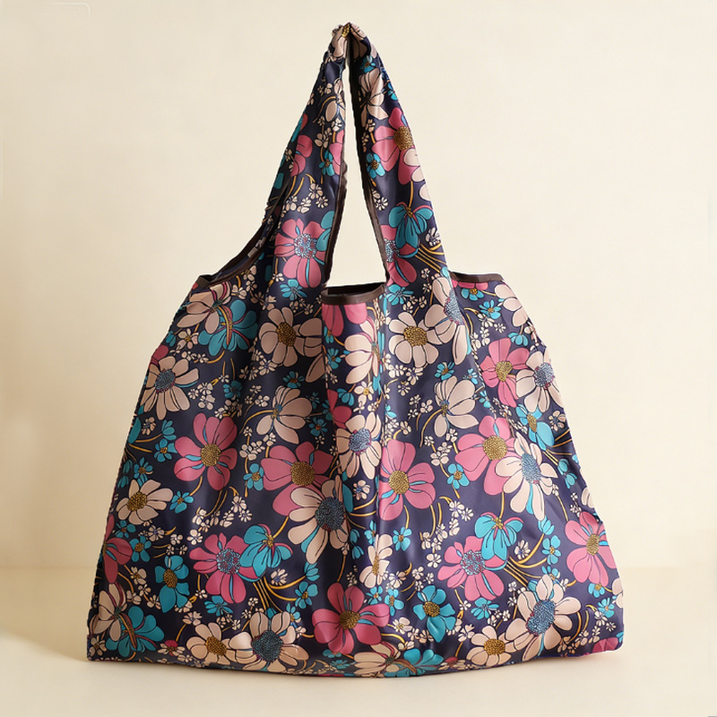 1PC High Capacity Folding Shopping Bag Environmentally Friendly Creative Portable Printing Storage Bag Handbags Travel Outdoor