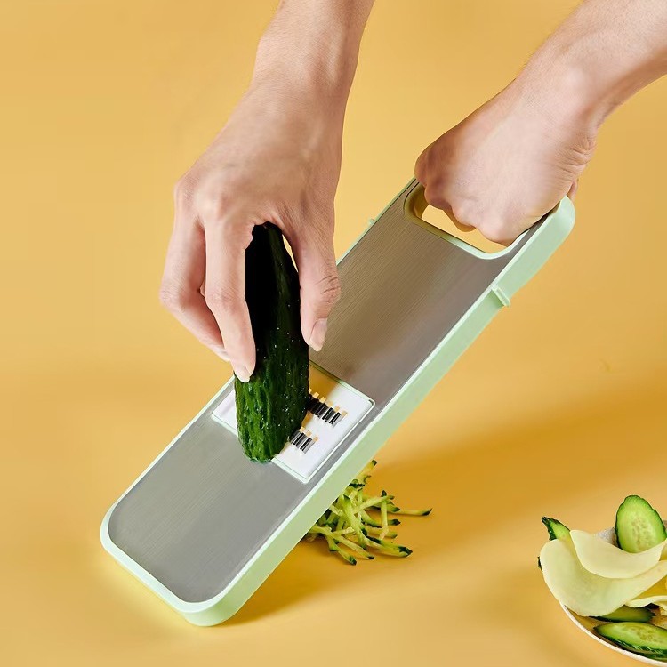 Set of 7PCS Veggie Slicer Kitchen Multi-Functional Vegetable Cutter Potato Dicing Slicer Cucumber Grater Household Multi-Functional Vegetable Cutting Artifact