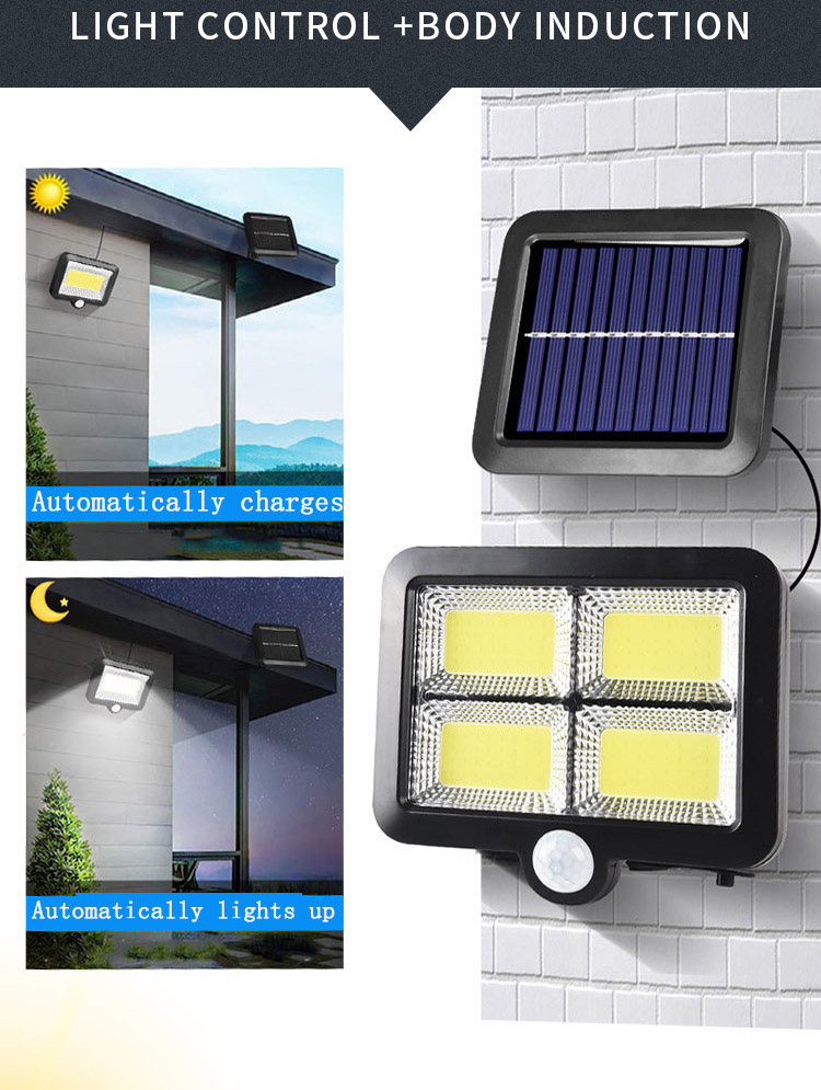 1PC Outdoor Wall Light Solar Split Led Induction Separation Indoor Garden Garage Light Outdoor Wall Light Porch & Patio Lights