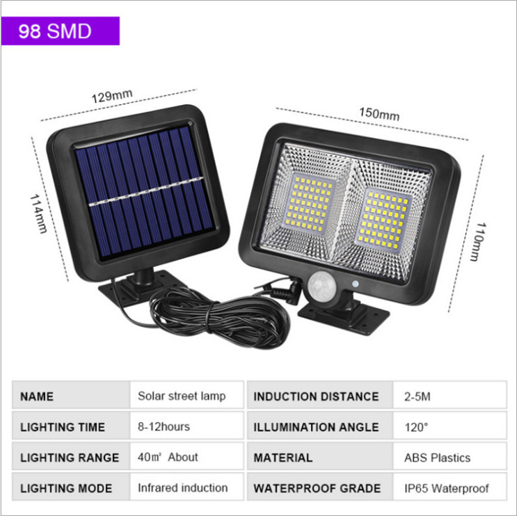 1PC Outdoor Wall Light Solar Split Led Induction Separation Indoor Garden Garage Light Outdoor Wall Light Porch & Patio Lights