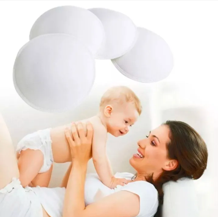 Reusable Ultra-Soft Cotton Nursing Pads – Leakproof Breastfeeding Pads, Washable & Comfortable