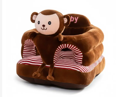 Deluxe Baby Sit-Me-Up Floor Seat – Soft Plush Infant Support Pillow for Sitting Training – Safe, Washable & Breathable Baby Cushion – (For 4-12 Months)