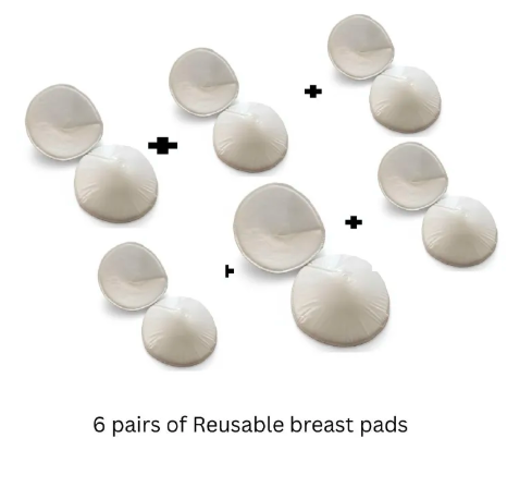 Reusable Ultra-Soft Cotton Nursing Pads – Leakproof Breastfeeding Pads, Washable & Comfortable