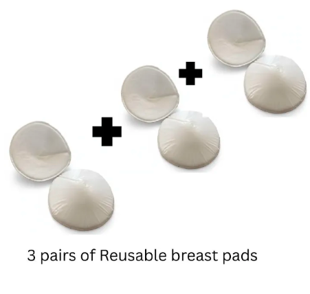 Reusable Ultra-Soft Cotton Nursing Pads – Leakproof Breastfeeding Pads, Washable & Comfortable