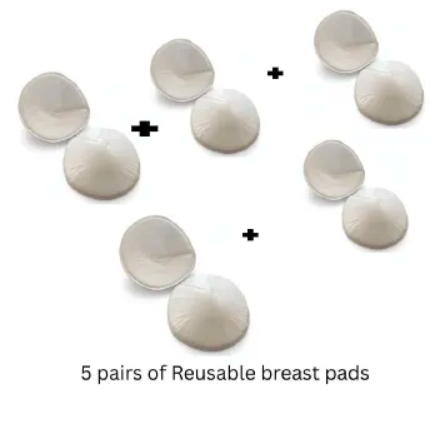 Reusable Ultra-Soft Cotton Nursing Pads – Leakproof Breastfeeding Pads, Washable & Comfortable