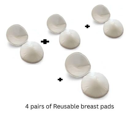 Reusable Ultra-Soft Cotton Nursing Pads – Leakproof Breastfeeding Pads, Washable & Comfortable