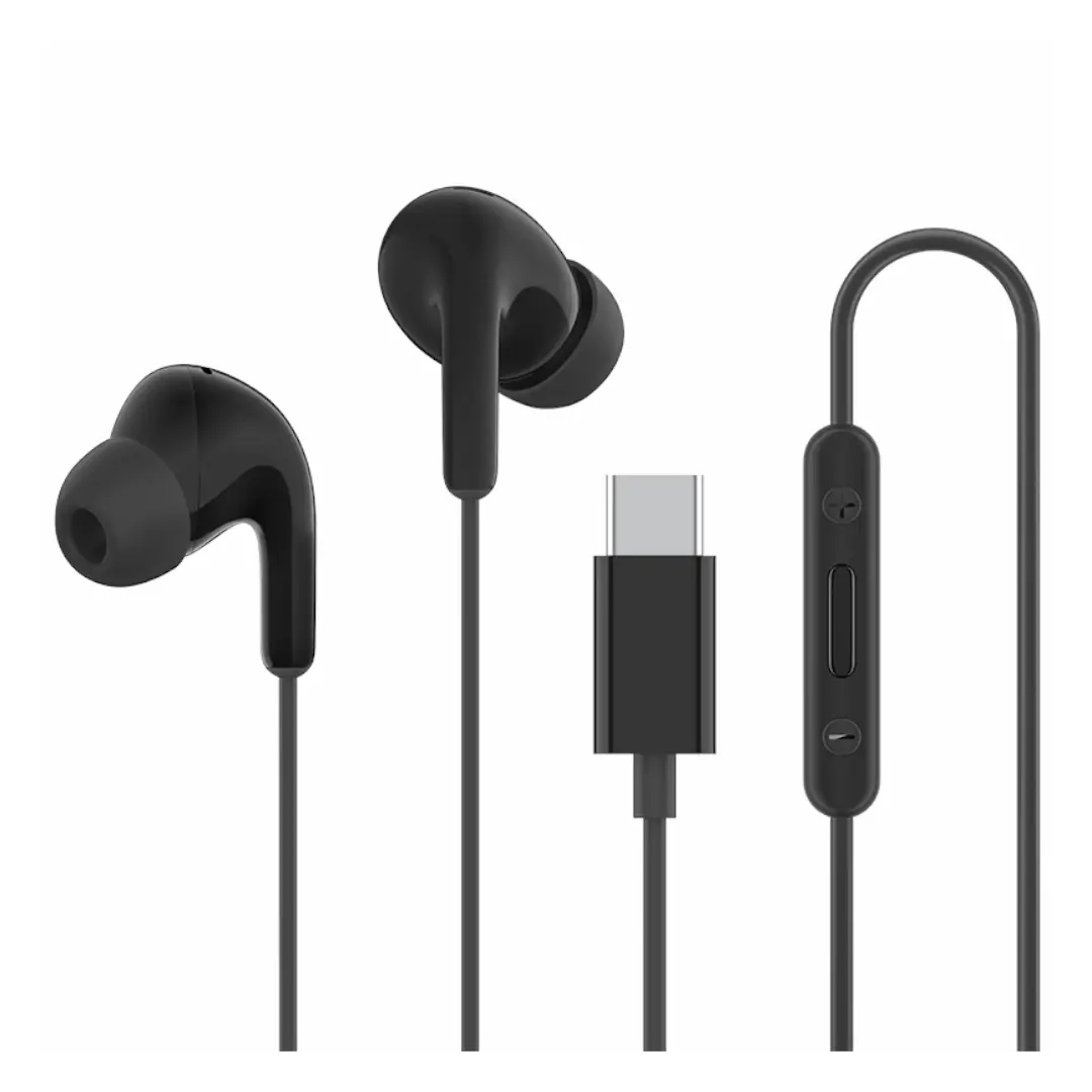 HOT DEALS!! Xiaomi Type-C Wired Earphones: Built-In Microphone | HD Voice Calls | IP54 Water & Dust Resistant | 3-Button Wire Controls | Comfortable In-Ear Fit | Tangle Free | 1.25m Long | Earphones