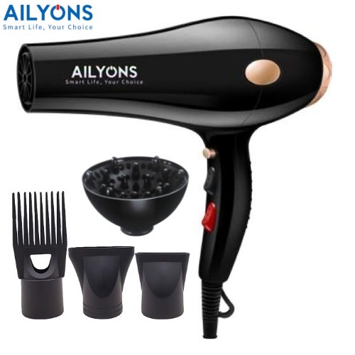 DISCOUNT DEALS!! Ailyons P2 Professional Hair Dryer/Blow Dryer: | 2200W Motor | 3 Heat Modes | 2 Speed Levels | Ergonomic Design | Low Noise | Removable Filter | Lightweight | Hair Dryers