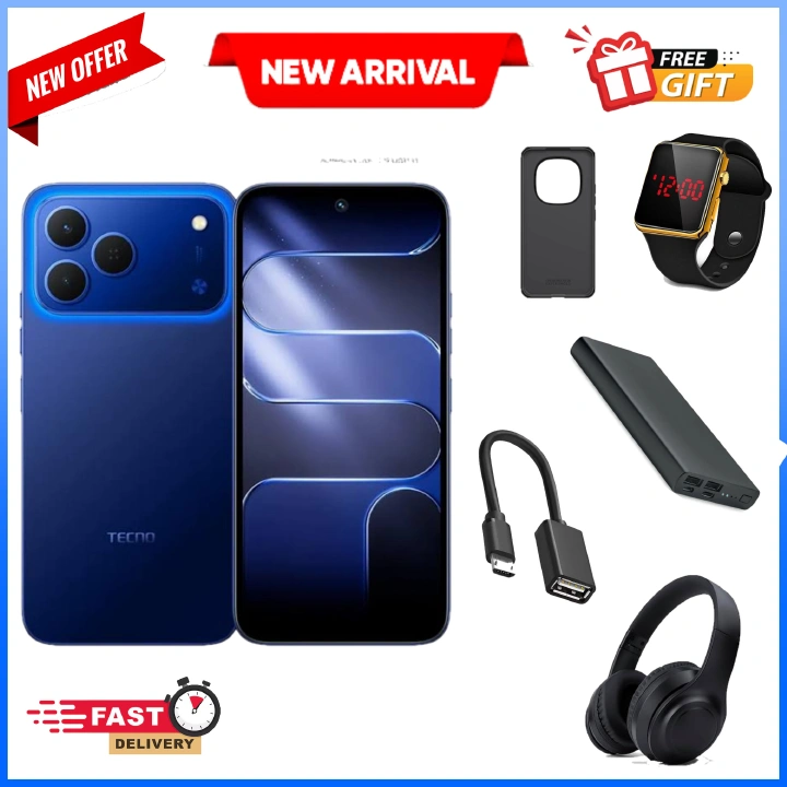 LIMITED OFFER!! Tecno Spark 50:| 6.78" IPS LCD | 4GB RAM+128GB ROM | 6500mAh Battery | 50MP Rear & 8MP Selfie Camera | Android 16 | Dual SIM | Type-C, 45W | Side-Fingerprint | +FREE GIFTS