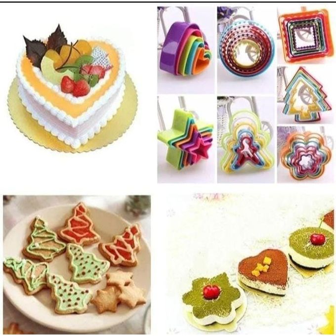 Cookie Cutter Shaper Plastic Baking Mold for Fun Creative Cookies and Pastries