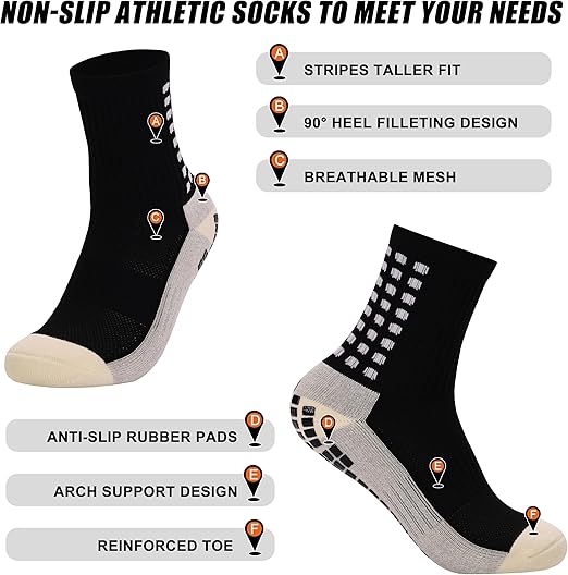 5PCS Football Training Gear Set Shin Guards Sleeves Grip Socks & Storage Bag Soccer Protection Kit for Kids & Adults