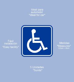 Disabled Wheelchair Access Sign Sticker – Self-Adhesive Accessibility Symbol Waterproof Safety Door Signage for Public Buildings Offices Shops