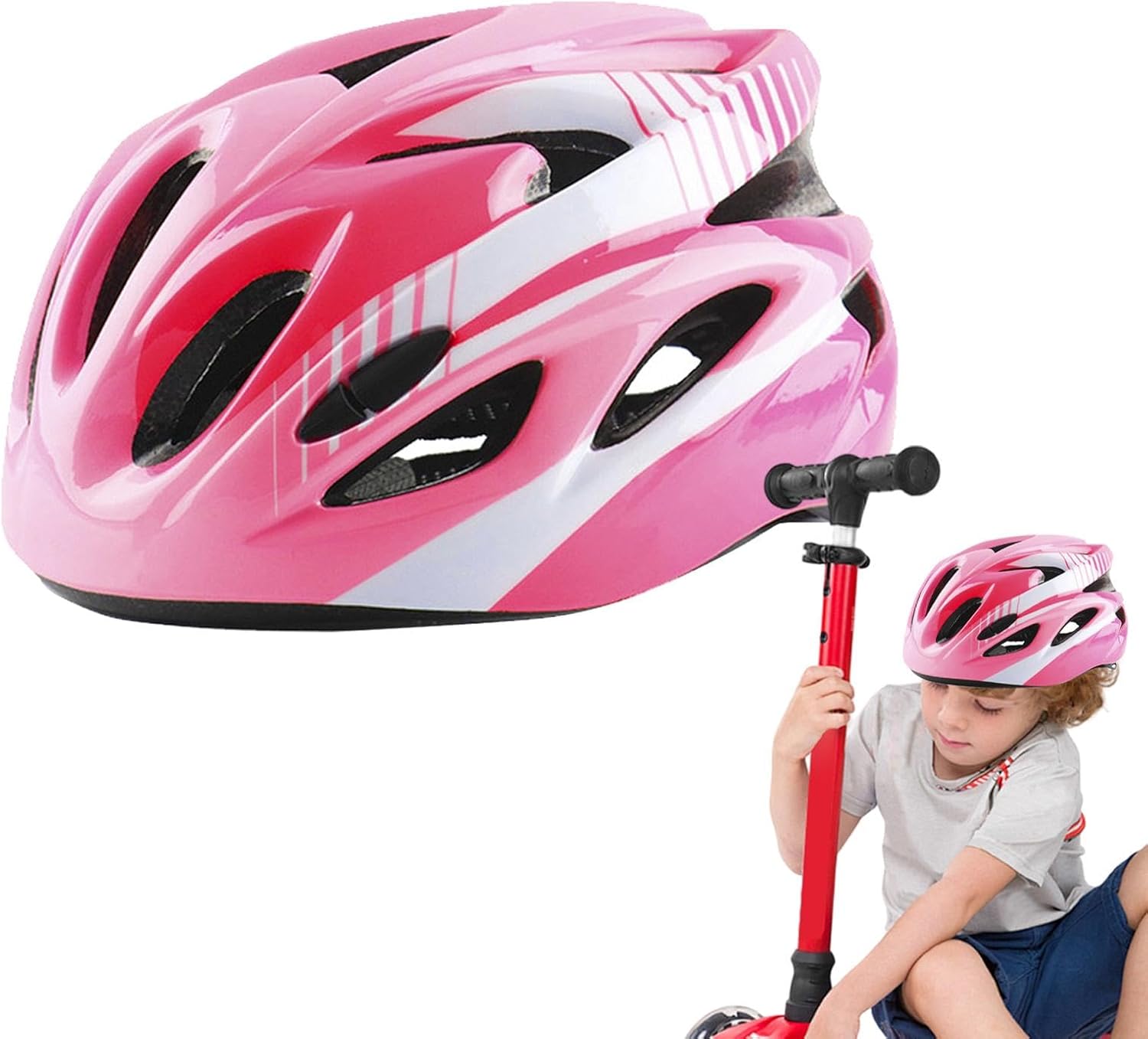 Kids Protective Helmet for Cycling & Outdoor Safety – Adjustable Safety Helmet for Biking Skating Scooter Lightweight Breathable