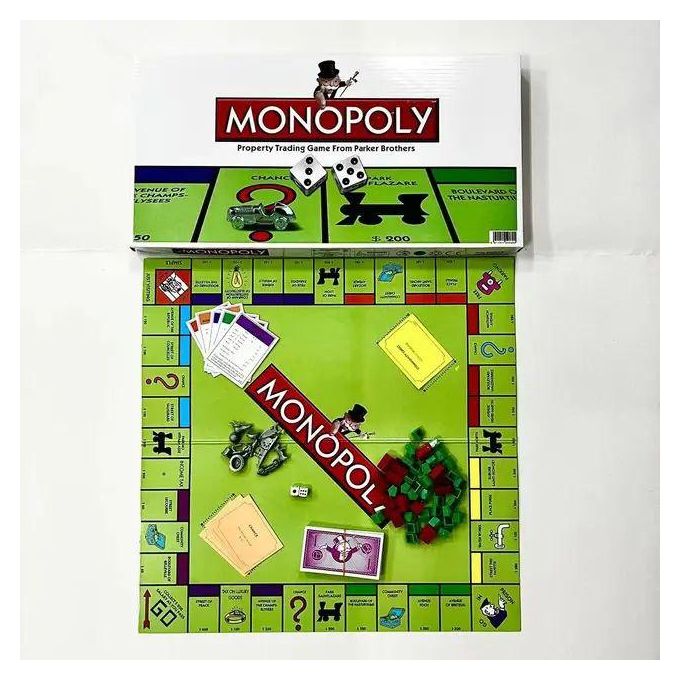All in One Board Games Set Chess Checkers Ludo Monopoly Scrabble Poker Draught Family Fun Game Package for Kids & Adults