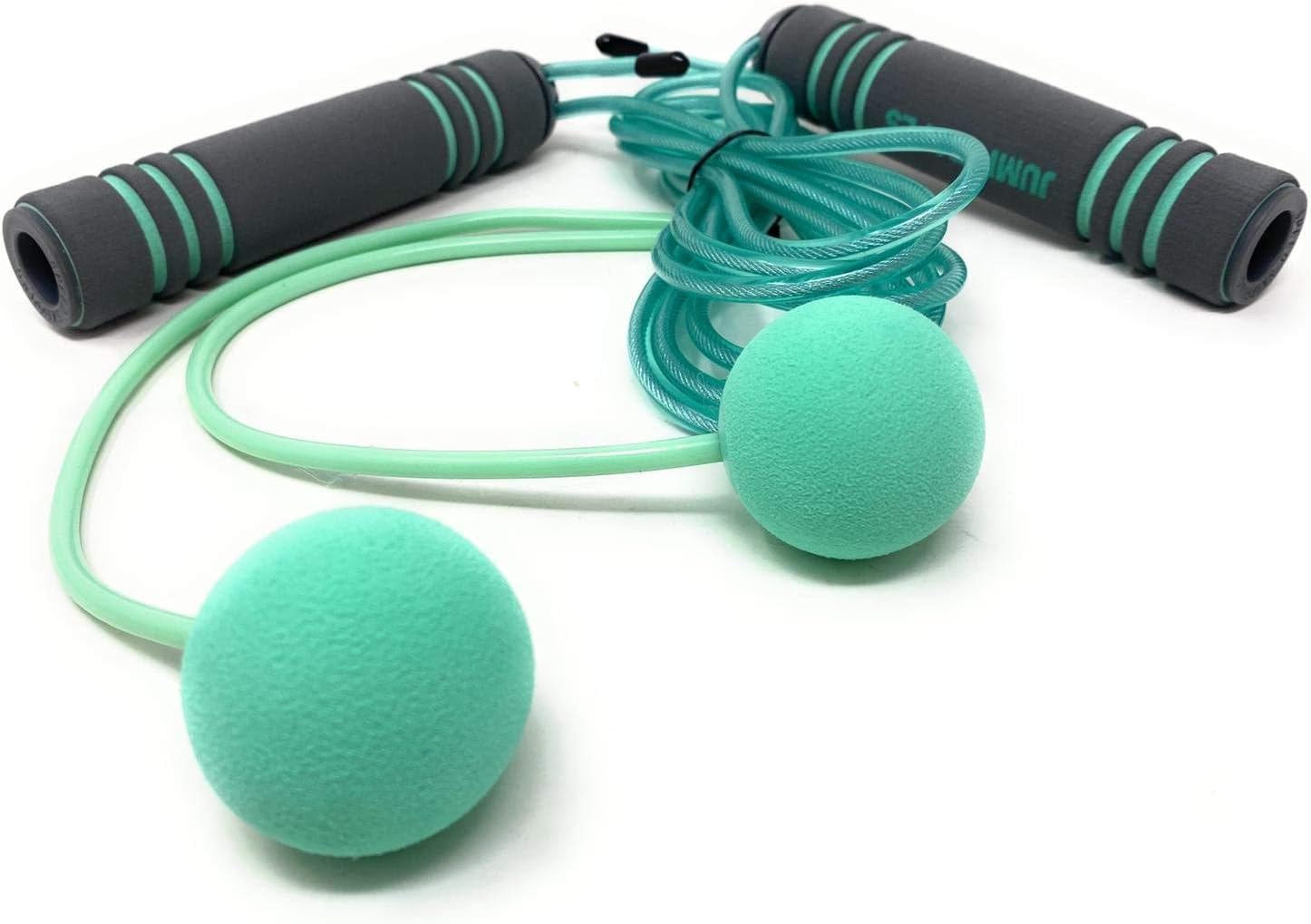 2-in-1 Weighted Jump Rope Exercise Rope – Adjustable Fitness Skipping Rope for Cardio Training Weight Loss Workout Home & Gym Use