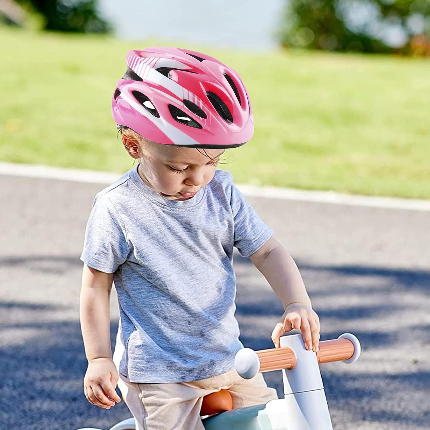 Kids Protective Helmet for Cycling & Outdoor Safety – Adjustable Safety Helmet for Biking Skating Scooter Lightweight Breathable