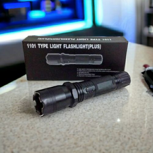 1101 High Power LED Tactical Flashlight Rechargeable Torch – Bright Zoomable Torch Light for Camping Emergency Outdoor Use