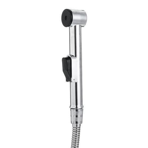 Scheffler Arabic Bidet Sprayer Shattaf Hand Shower Chrome – Toilet Washroom Spray Set with Hose & Holder Bathroom Hygiene Kit