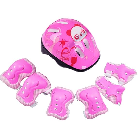 7 in 1 Cycling & Skating Protective Set – Helmet, Knee Pads, Elbow Pads & Wrist Guards Safety Gear Kit for Outdoor Sports