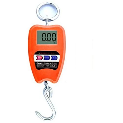 200KG Digital Hanging Scale with Accurate Sensors – Portable Mini Crane Scale with Hooks for Farm, Butchery, Fishing & Outdoor Weighing