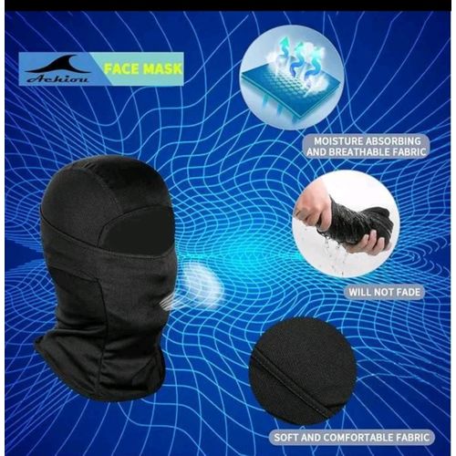 Balaclava and Tactical Cap Combo Set – Outdoor Face Mask & Military Style Cap for Protection-black